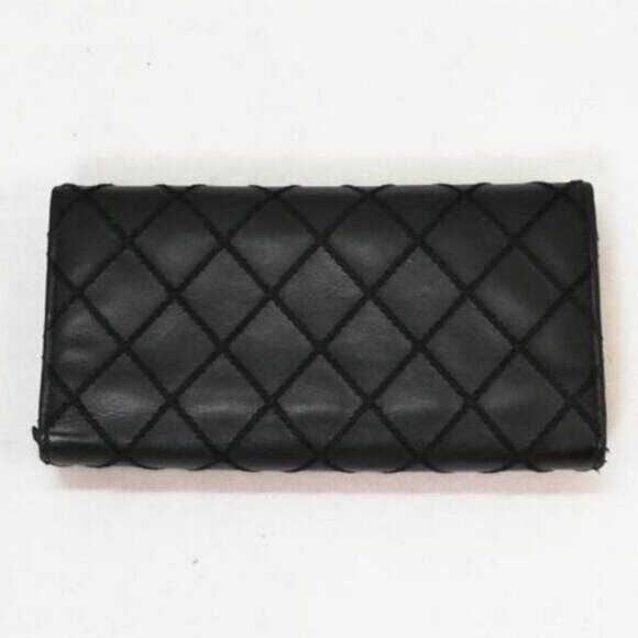 CHANEL CC Wild Stitch Lambskin Wallet with Chain Shoulder Crossbody Purse Tote - Picture 9 of 15